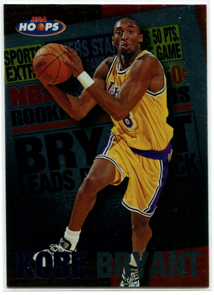 1997 NBA Hoops #3 of 10 Kobe Bryant Rookie Headliners Foil Insert NM Lakers