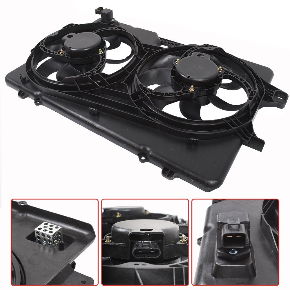 Cooling Fan Assembly Engine Dual Fan 8L8Z8C607A For 08-12 Ford Escape 2.3L 2.5L