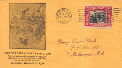 651 2c George Rogers Clark, Floyd Shockley cachet, black ...