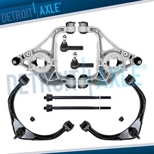 RWD Front Upper Lower Control Arms Ball Joints Tie Rods for 2013 - 2018 Ram 1500