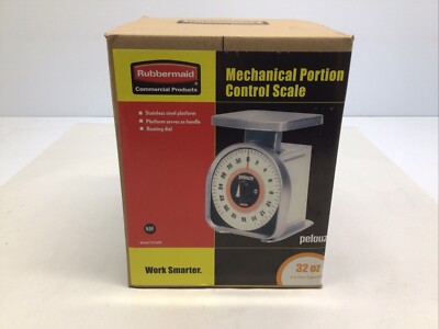 Rubbermaid Commercial Product L3-Y32R-PO Dial Scale Metal 2 lb Weight Cap Chrome
