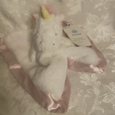 Cloud Island Pink Unicorn Gold Glitter Baby Lovey Security Blanket New w/Tags