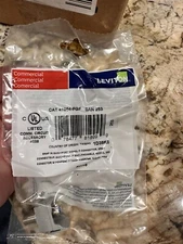 41084-FGF Leviton QuickPort F-Type Coax Adapter Nickel - Gray - 50 COUNT