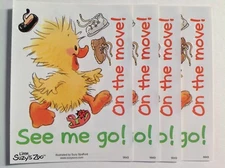 4 Suzy's Zoo sticker sheets: Little Suzy on the move! 9843 (just $1 each)