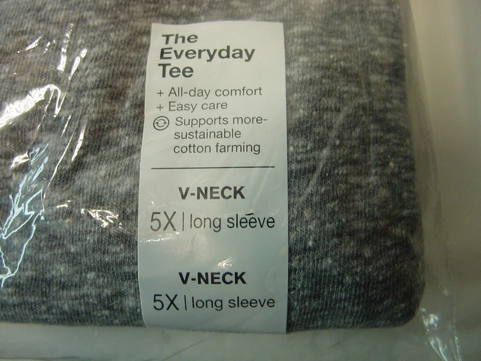 Nova com etiquetas - camiseta Kohl's Sonoma gola V manga longa diária - feminina tamanho 5X - Imagem 2 de 4