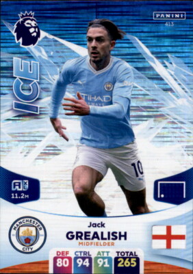 Premier League Trading Card 413 - Jack Grealish - Ice - 2023/2024