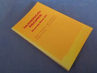 Numerical Recipes Example Book C by Vetterling Teukolsky Computer Programming 