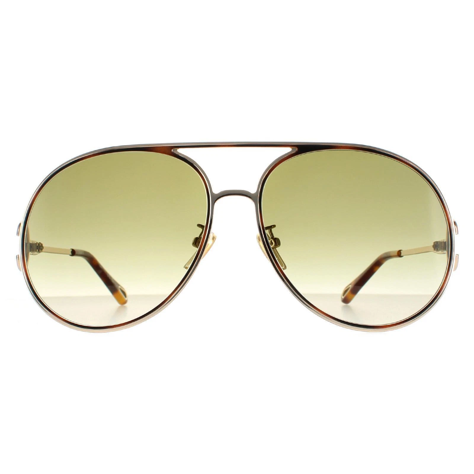 Chloe — Chloe Sunglasses CH0145S 002 Gold Havana Green Gradient