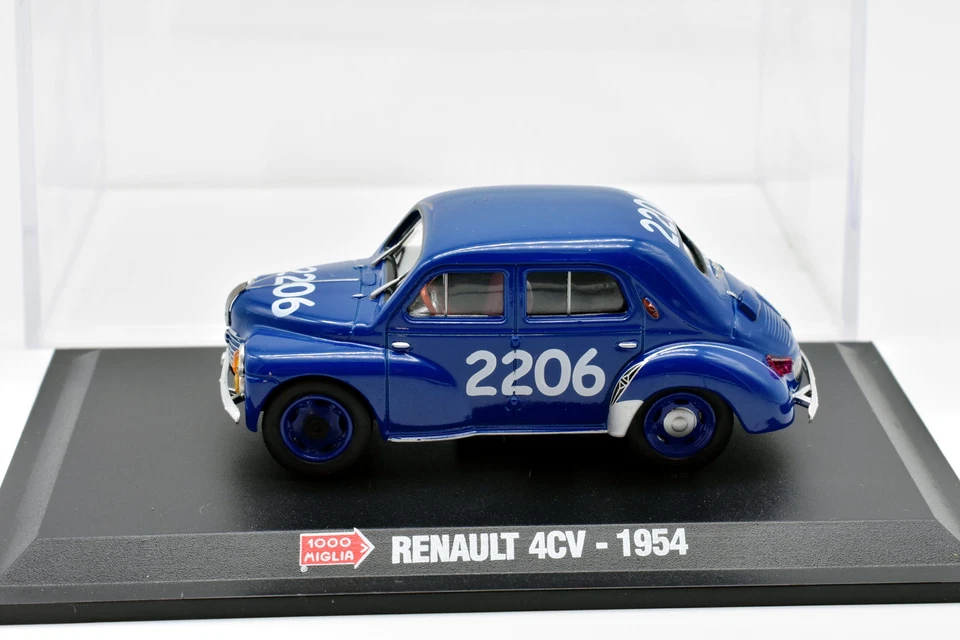 Modellini auto MILLE MIGLIA scala 1:43 RENAULT 4CV diecast collezione modellismo - Immagine 3 di 4