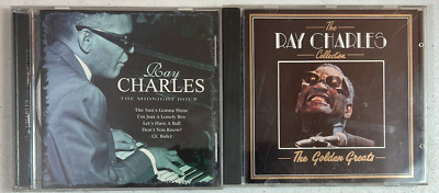 RAY CHARLES 2 CD LOT THE MIDNIGHT HOUR & GOLDEN GREATS