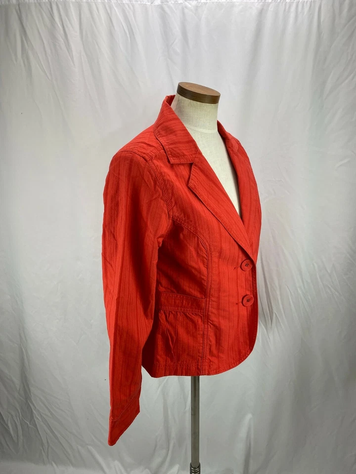 Chaqueta Blazer Caslon Mujer Algodón Rojo M Foto 2 de 4