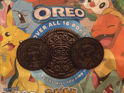 RARE Mew & Pikachu Limited Edition Oreo Pokemon Cookie - Handled With Gloves