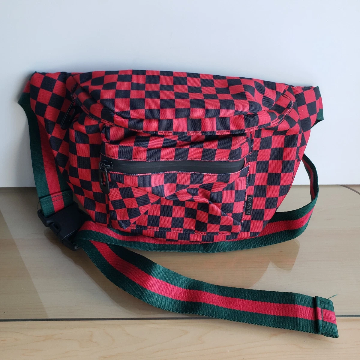 Checkered Crossbody Belt Bag