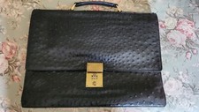 Vintage Selleries De France Ostrich Briefcase...