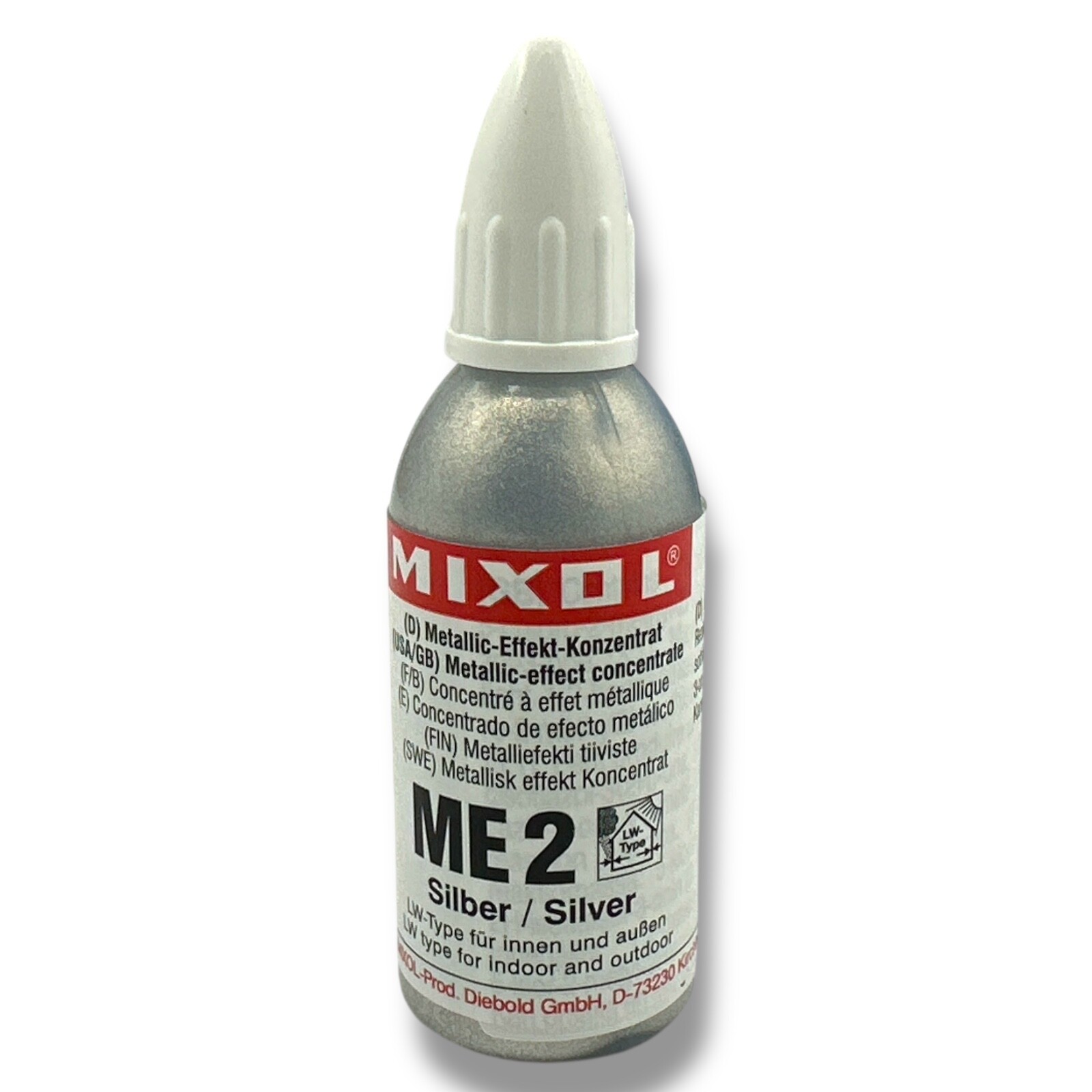 Mixol Stainer Metallic Silver 20ml Bottle Highly concentrated Universal Stainer
