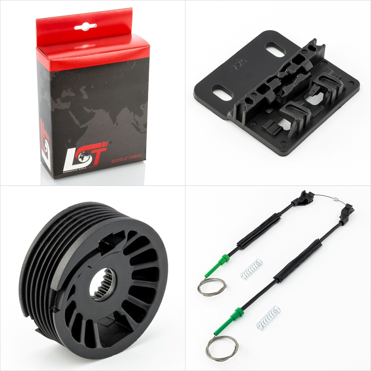 Window Lifter Repair Kit Set Rear Right for Land Rover Freelander