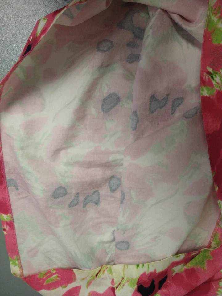 女式 Sharagano 裙 10 花卉打褶喇叭 Bloomcore Cottagecore 30 英寸腰 — 第 4/4 张图片