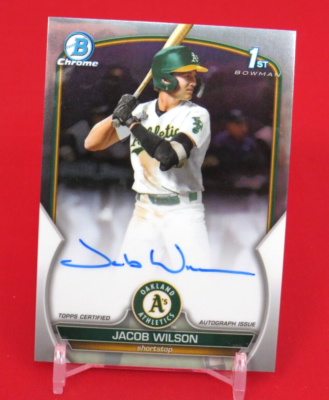 Jacob Wilson AUTO 1st Bowman 2023 Bowman Draft Chrome | eBay
