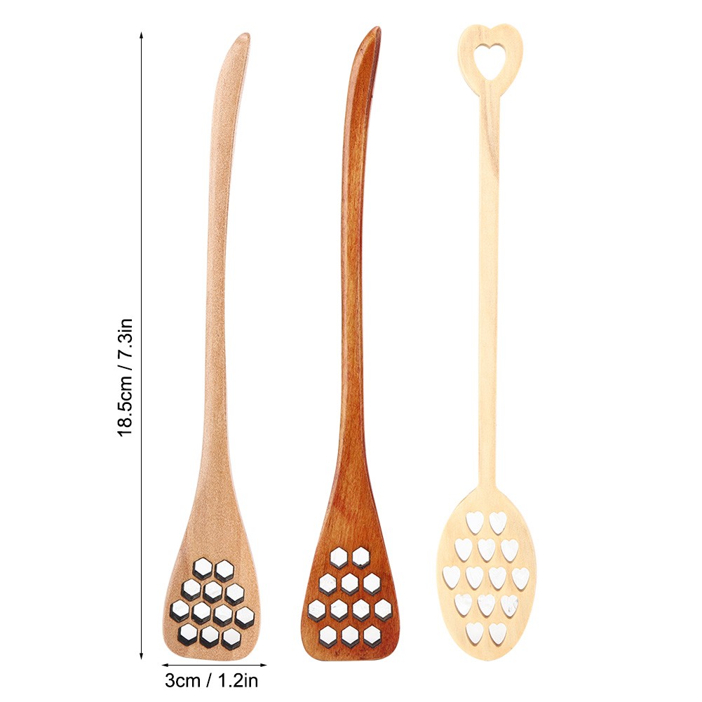 3Pcs Stirring Rod Coffee Milk Honey Mixing Spoon Stick With Long Handle Fo KRI✈️