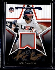 GRADY EMERSON 2025 STARS & STRIPES USA SIGNATURE JERSEY BLACK GOLD INK AUTO RC