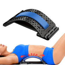 Lumbar Support Board  Back Stretcher - 4-Level Adjustable Cracker for Lower Bac