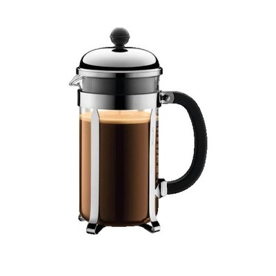 Bodum Chambord French Press Kaffeebereiter 1L 8 Tassen Chrom Transparent