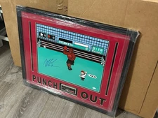 JSA cert. Mike Tyson Punch Out autographed framed  Nintendo controller 31"x26"