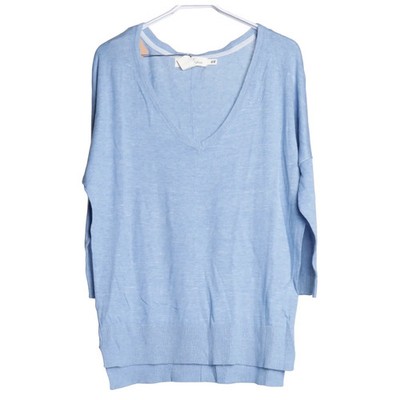 L.O.G.G by H&M, Pullover, Größe: M, Blau, Baumwolle/Leinen/Modal, Einfarbig #FwZ