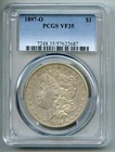 1897 O Morgan Silver Dollar PCGS VF 35