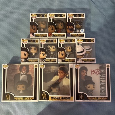 Funko Pop Lot Michael Jackson 7 Funko Pop und 3 Cover Alben Neuwertig