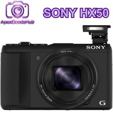 Sony Cyber-Shot DSC-HX50/ HX50V Digital Camera 20.4MP Wi-Fi w/ Accessories Black