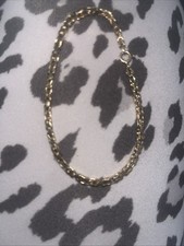 Unisex 9ct Gold Byzantine Link Braclett 7.5cm Wrist