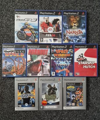 Sony PlayStation 2 PS2 PAL Videospiel Bundle Lot Crash Starsky 007 Burnout Medal