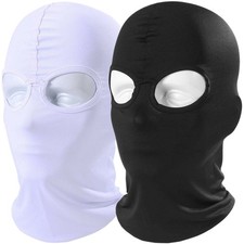 Balaclava Ski Mask UV Protection Sun Hood Tactical 2 Hole Shiesty Full Face Mask