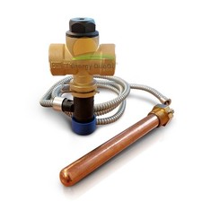 Valvola di scarico termico a doppia sicurezza 3/4" F per caldaie a combustibile