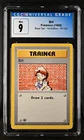 1999 Pokemon Shadowless 1st Edition Base Set Trainer Bill CGC 9-9.5 Mint 91/102