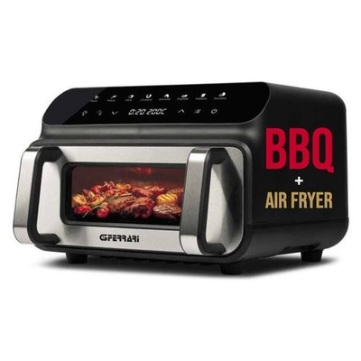 G3 Ferrari FRIGGISANO BBQ Elektrofriggiergerät Schwarz & Silber Nero e Si