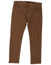 Jeans uomo slim Massimo Dutti EU 46 XL W36 L30 marrone QU05