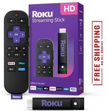 Roku Streaming Stick HD 2025 — HD Streaming Device for TV with Roku Voice Remote