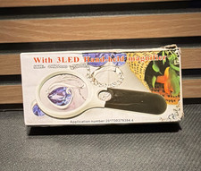 Handheld Magnifier with 3 LED Lights