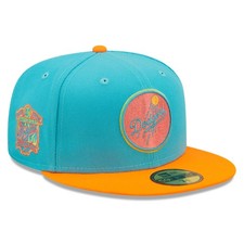 Men's New Era Blue/Orange Los Angeles Dodgers Vice Highlighter 59FIFTY Fitted