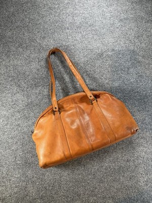 Vintage Large Leather Tote Bag Brazil Baseball Glove Classic Travel