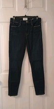 Frame Le High Skinny Crop Dame LHSKC899 Dark Wash Jeans sz 28