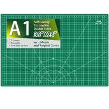 Green Large Self Healing Cutting Mat 5Ply DoubleSided PVC 24x36 Inch
