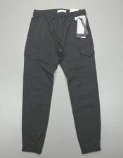 Projek Raw Men's Bungee flex Cargo Pants Stretch Classic Fit Dark Charcoal