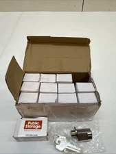 LOT Of 12 PUBLIC STORAGE Item #136 - CYLINDER LOCK WITH 2 KEYS  - NEW