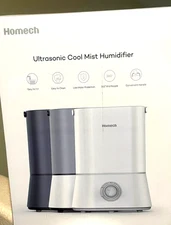 Homech Cool Mist Humidifier, 26dB Quiet Ultrasonic Humidifiers for Bedroom, 4L