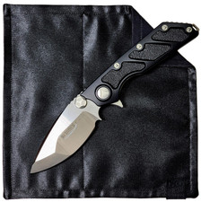 50 WAYS POCKET POCKET HANK Everyday Carry EDC Gear Handkerchief All Black Satin