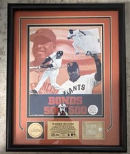 Barry Bonds 500th Stolen Base (Game Used) Limited Edition Highland Mint 62/250