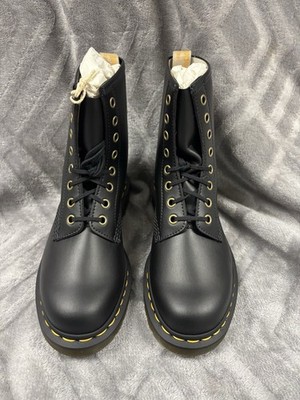 Dr Martens Vegan 1460 Black Felix Rub Off Women's Shoes Leather- Size 6